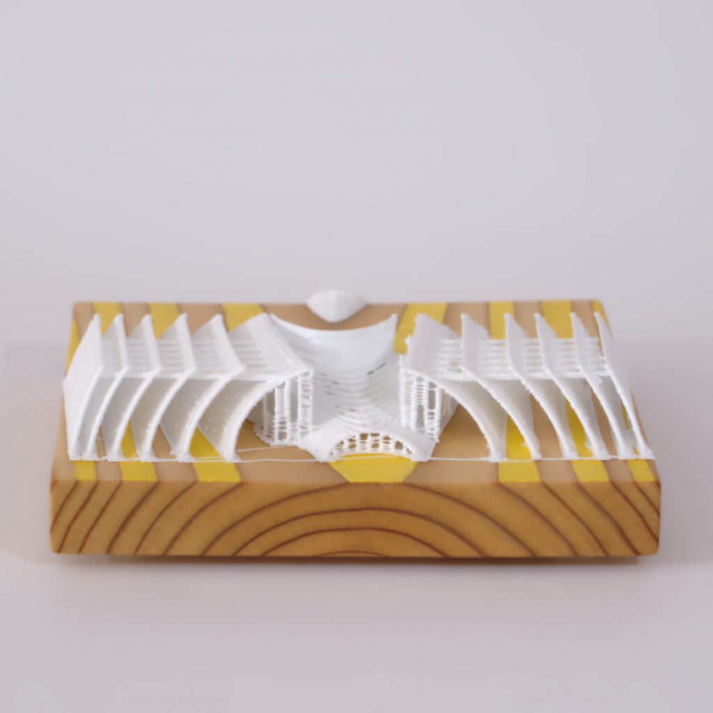 3D-PLA-Woodstructure yellow
