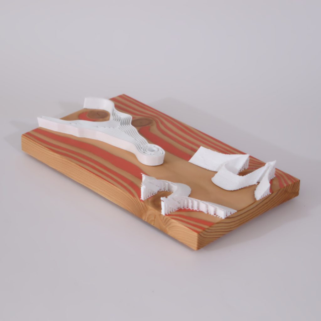 3D-PLA-Woodstructure orange